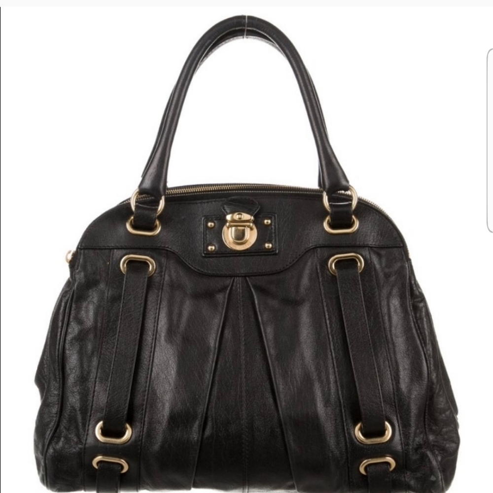 Marc Jacobs Hudson Leather Satchel With Genuine Leather Lining!